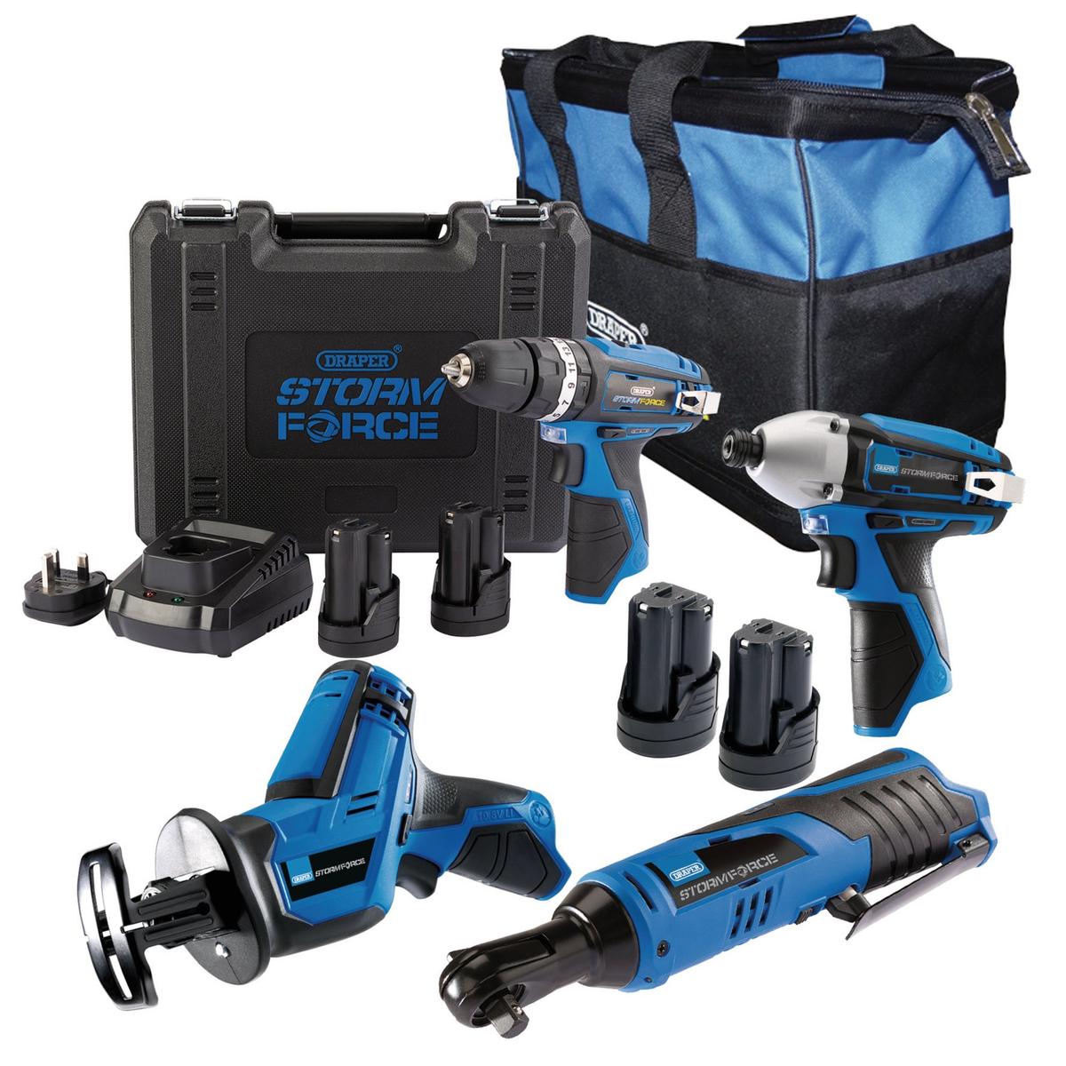 Draper 12V Drill, Drive and Cut Interchange Kit - Image 1