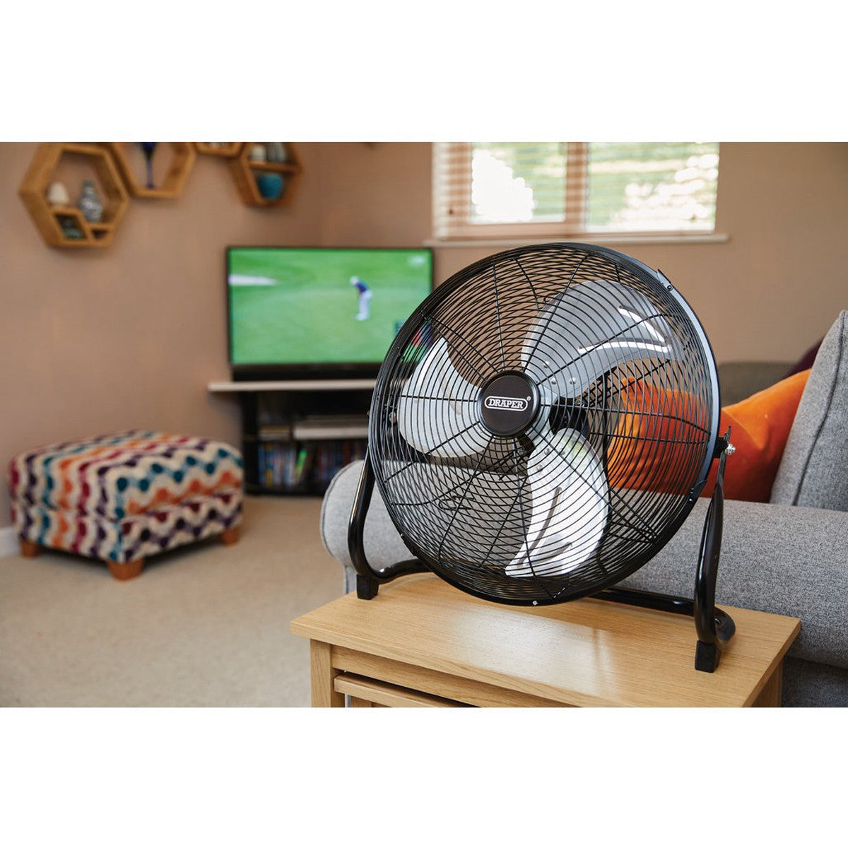 Draper 230V Floor Fan, 16"/400mm, 100W 70432
