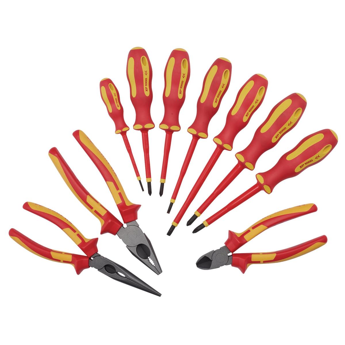 Draper XP1000 VDE Screwdriver and Pliers Set (10 Piece) - Image 2