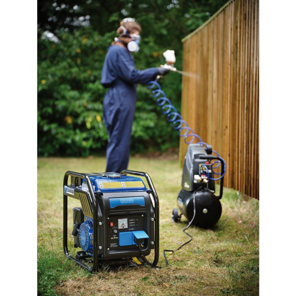 Draper Petrol Open Frame Inverter Generator, 2800W 95204