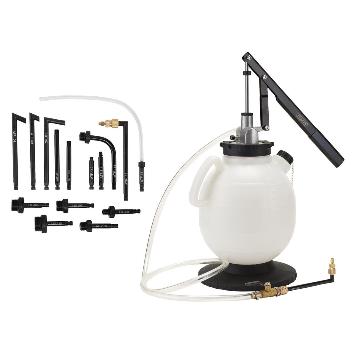 Draper Transmission and Engine Oil Filling System, 7.5L (16 Piece) - Image 1