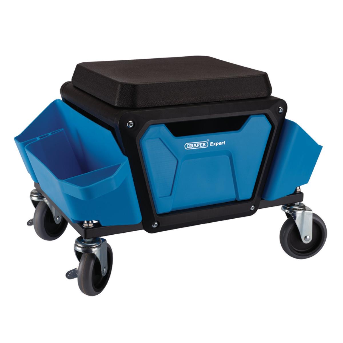 Draper Expert Work Stool, Blue - Image 1