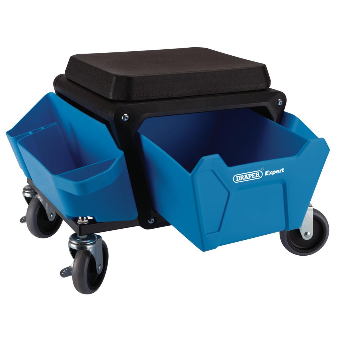 Draper Expert Work Stool, Blue - Image 2