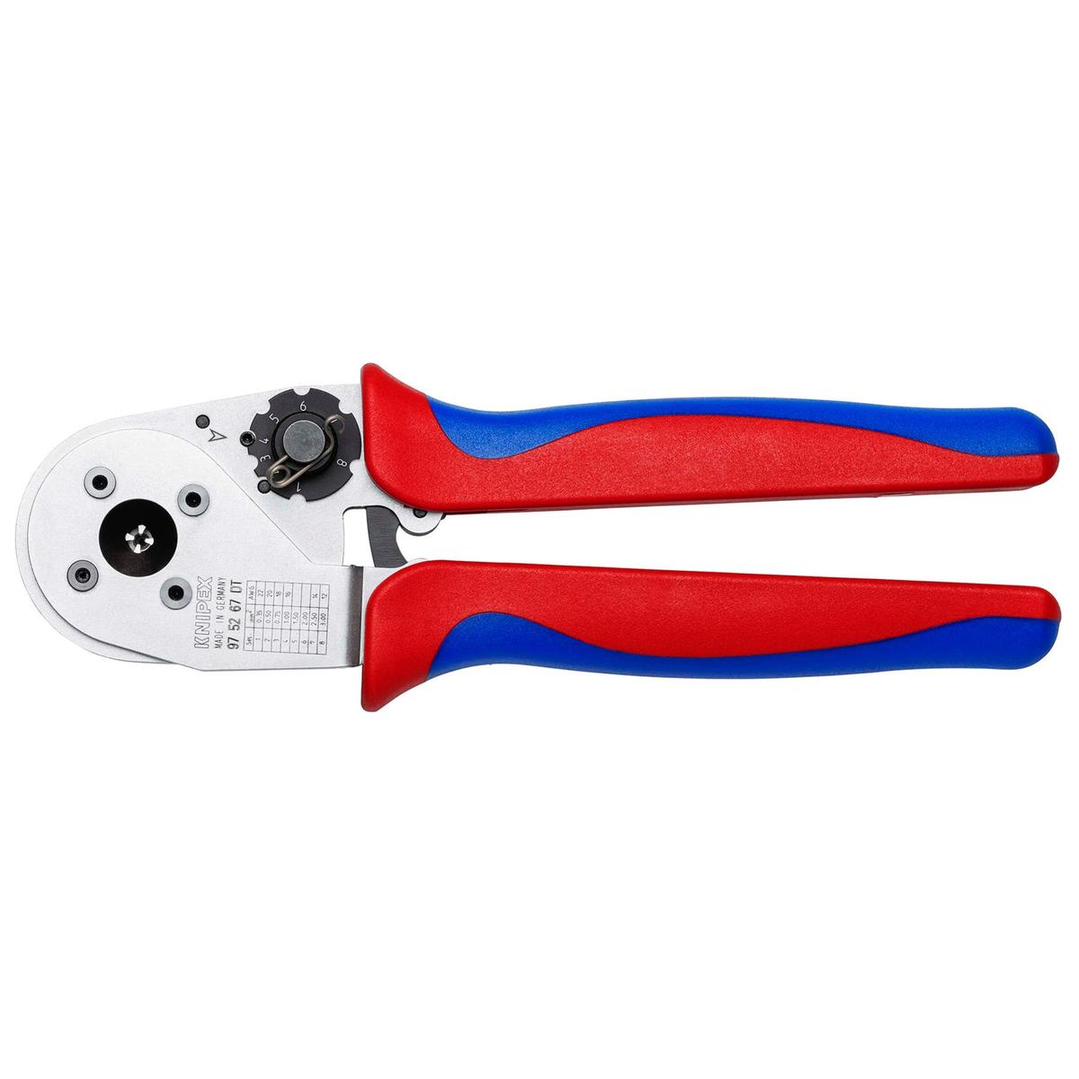 KNIPEX 97 52 67 DT Four-Mandrel Crimping Pliers for DT contacts, 230 mm - Image 1