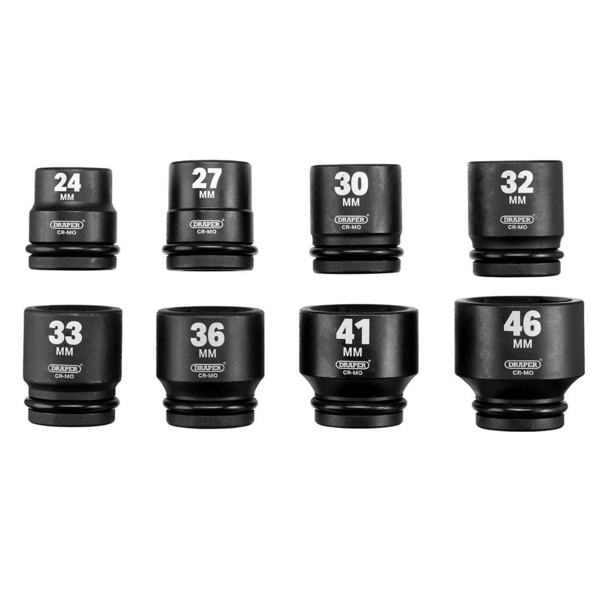 Draper HI-TORQ Metric Impact Socket Set, 3/4" Sq. Dr. (8 Piece) 20206