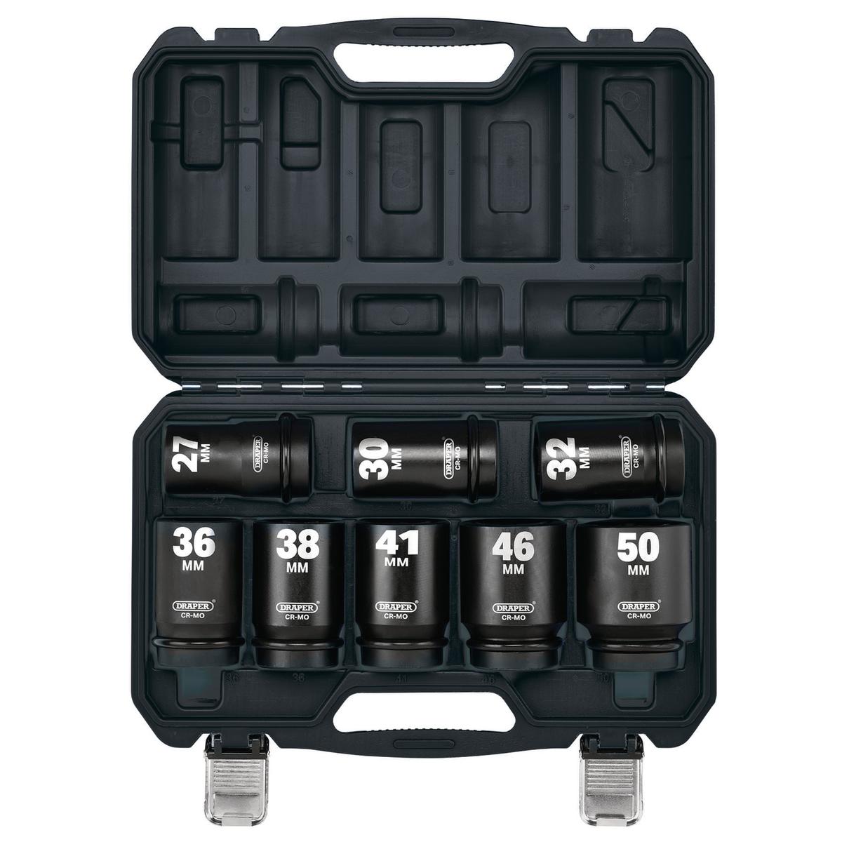 Draper HI-TORQ Metric Deep Impact Socket Set, 1" Sq. Dr. (8 Piece) - Image 2