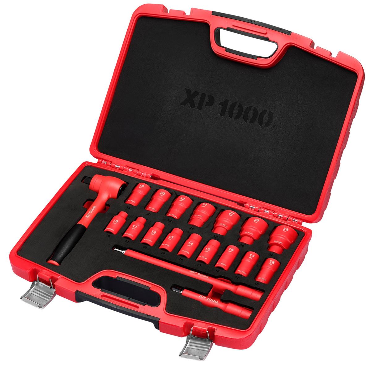Draper XP1000 VDE Metric Socket Set, 1/2" Sq. Dr. (19 Piece) - Image 1