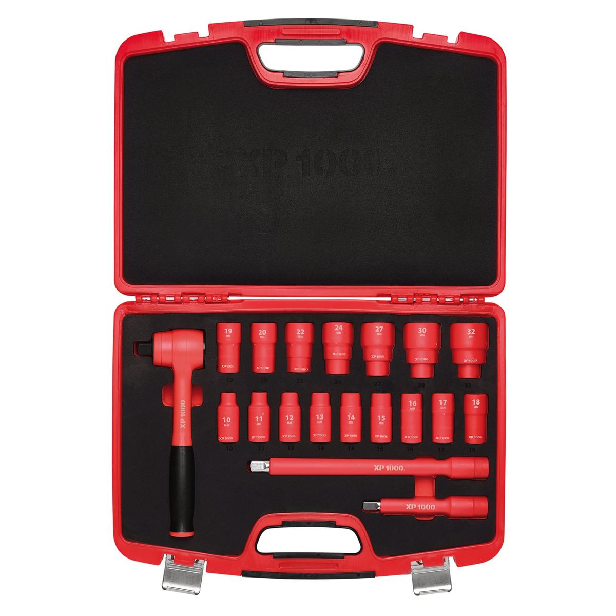 Draper XP1000 VDE Metric Socket Set, 1/2" Sq. Dr. (19 Piece) - Image 2