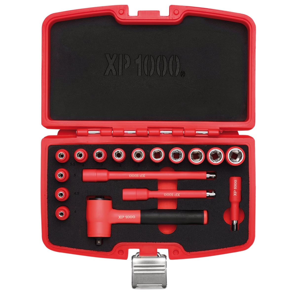 Draper XP1000 VDE Metric Socket Set, 1/4" Sq. Dr. (17 Piece) - Image 2