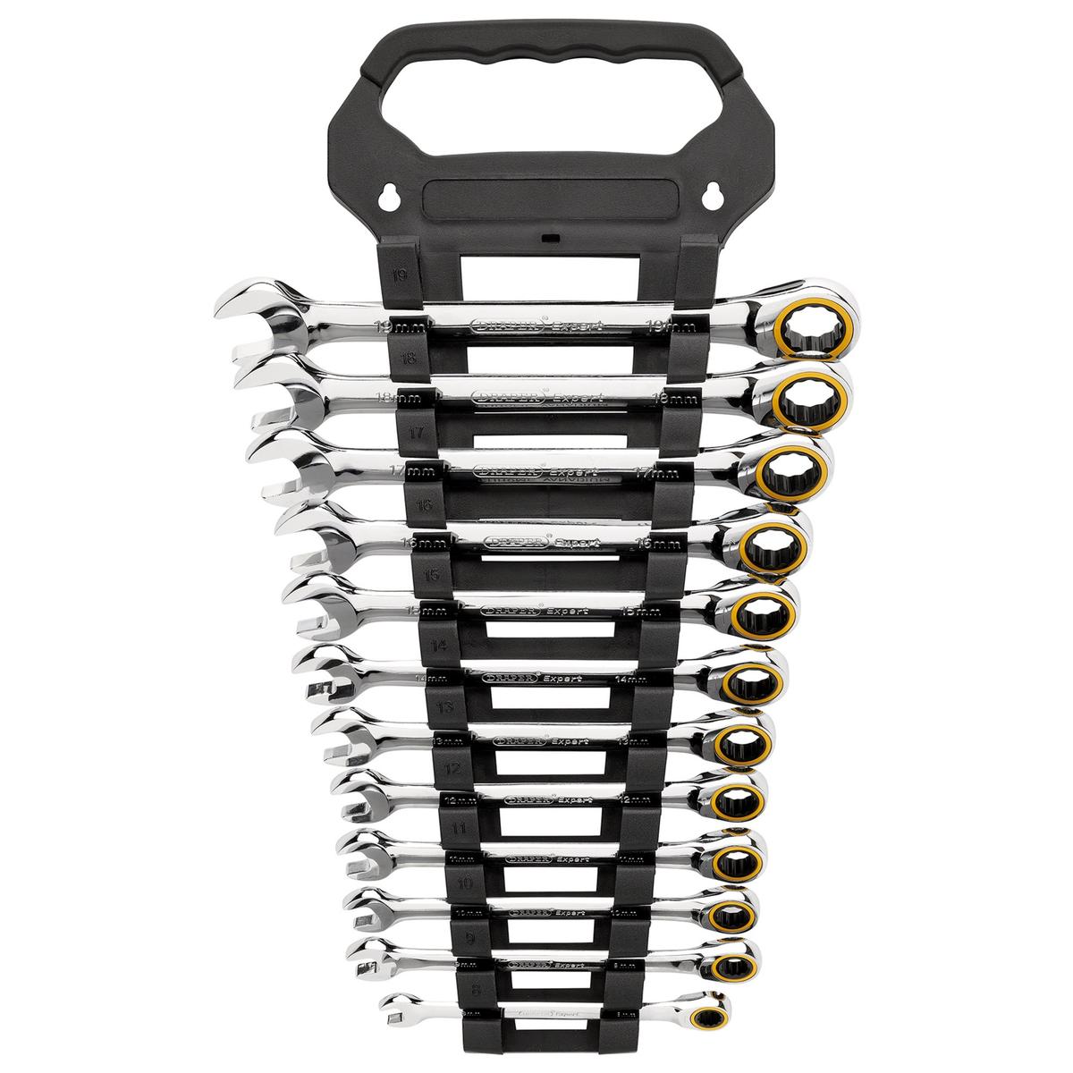 Draper Expert HI-TORQ Metric Ratchet Combination Spanner Set (12 Piece) - Image 2