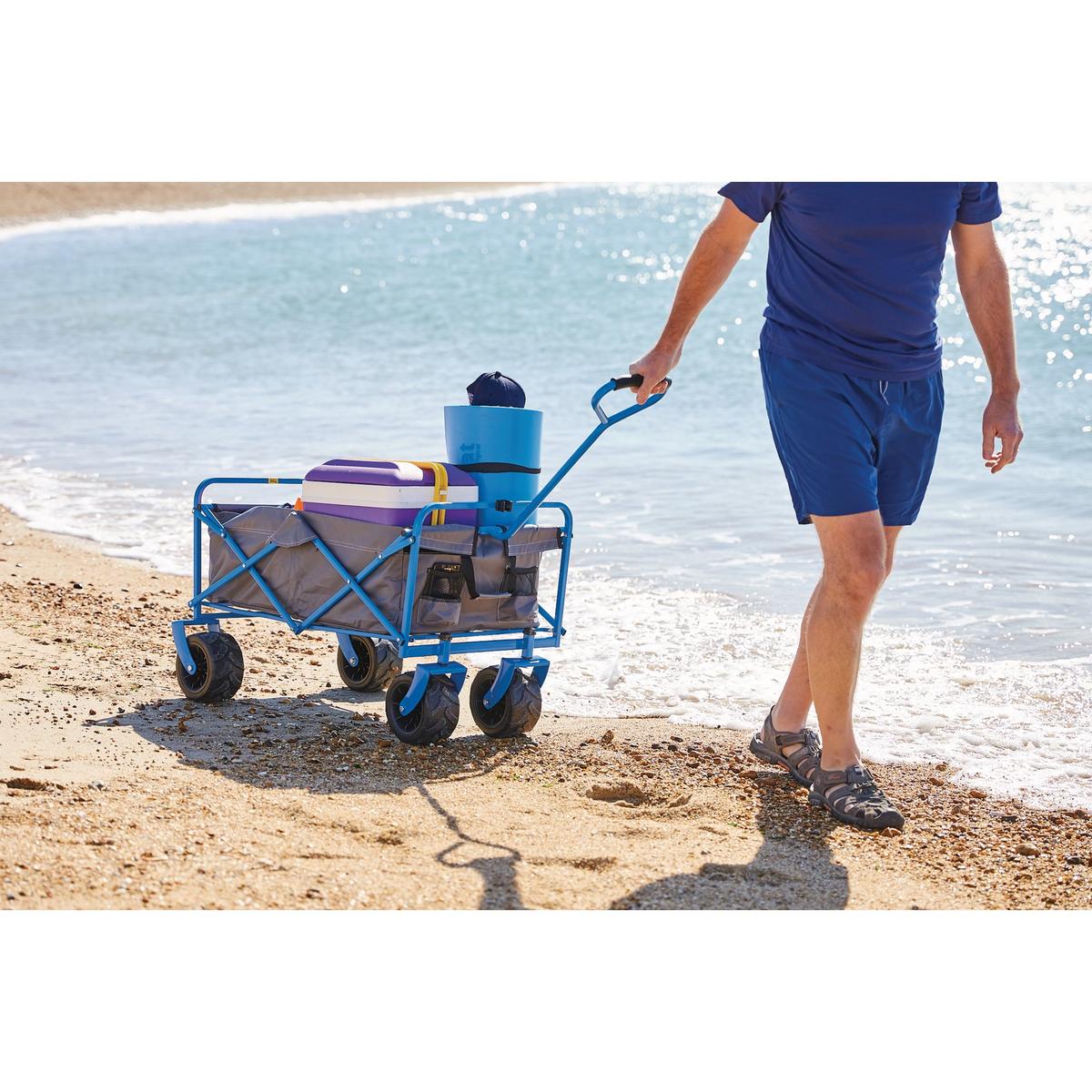 Draper Foldable Cart with Large Wheels, 80kg - Image 5