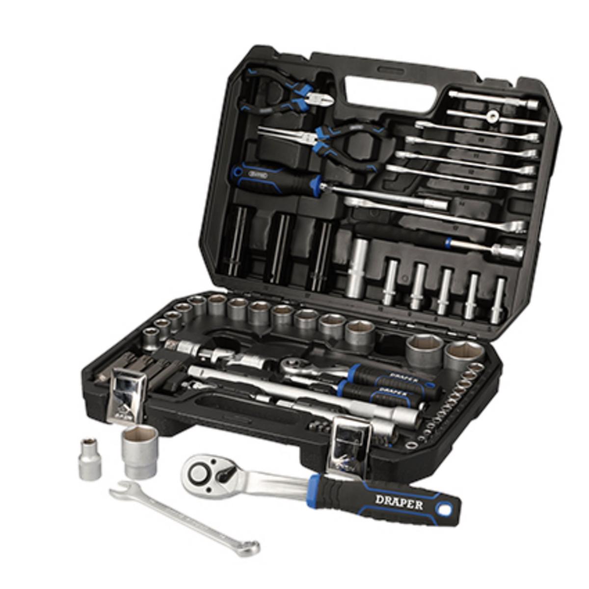 Draper HI-TORQ Metric Socket Set, 1/4" & 1/2" Sq. Dr. (83 Piece) - Image 1