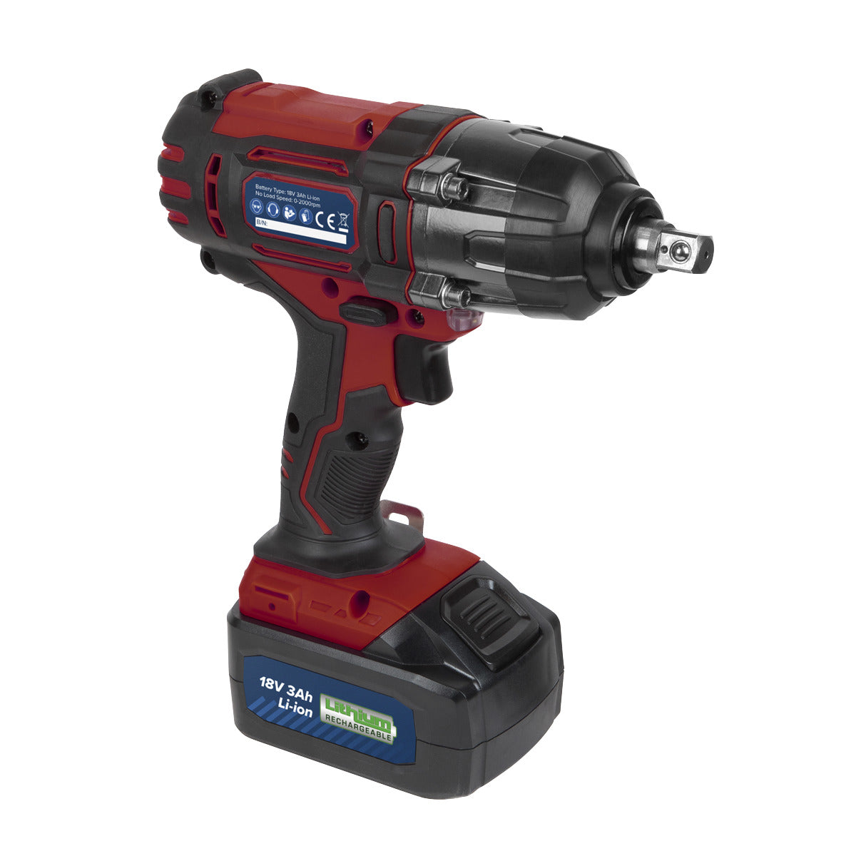 Sealey Trolley Jack & Cordless Impact Wrench Combo - Red 2001LERECOMBO