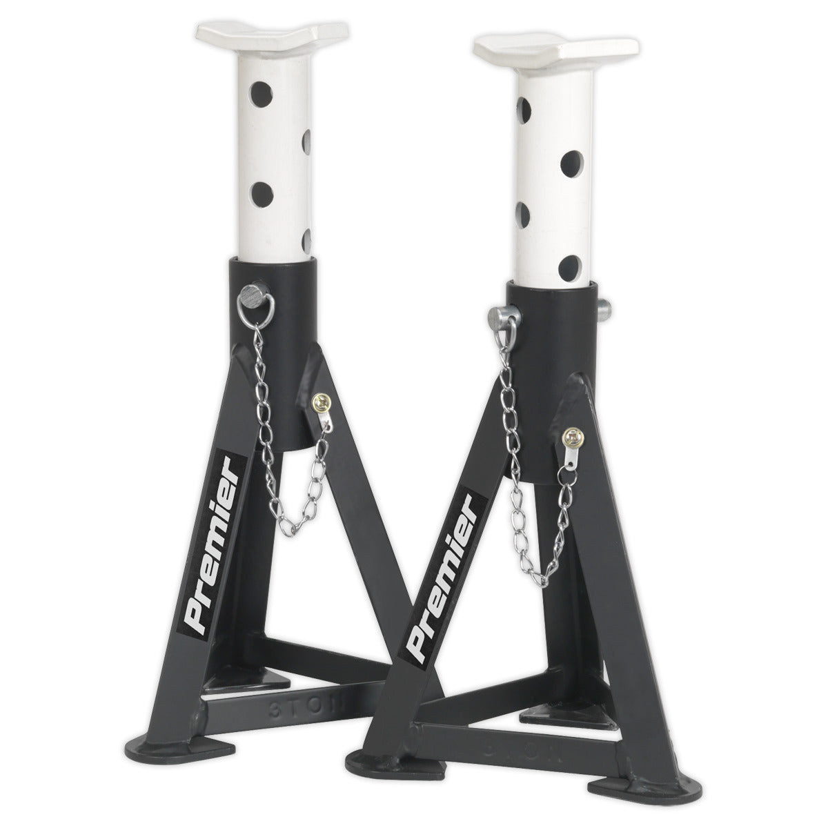 Premier Trolley Jack 3 Tonne & Axle Stands (Pair) 3 Tonne per Stand Combo 3040ABCOMBO