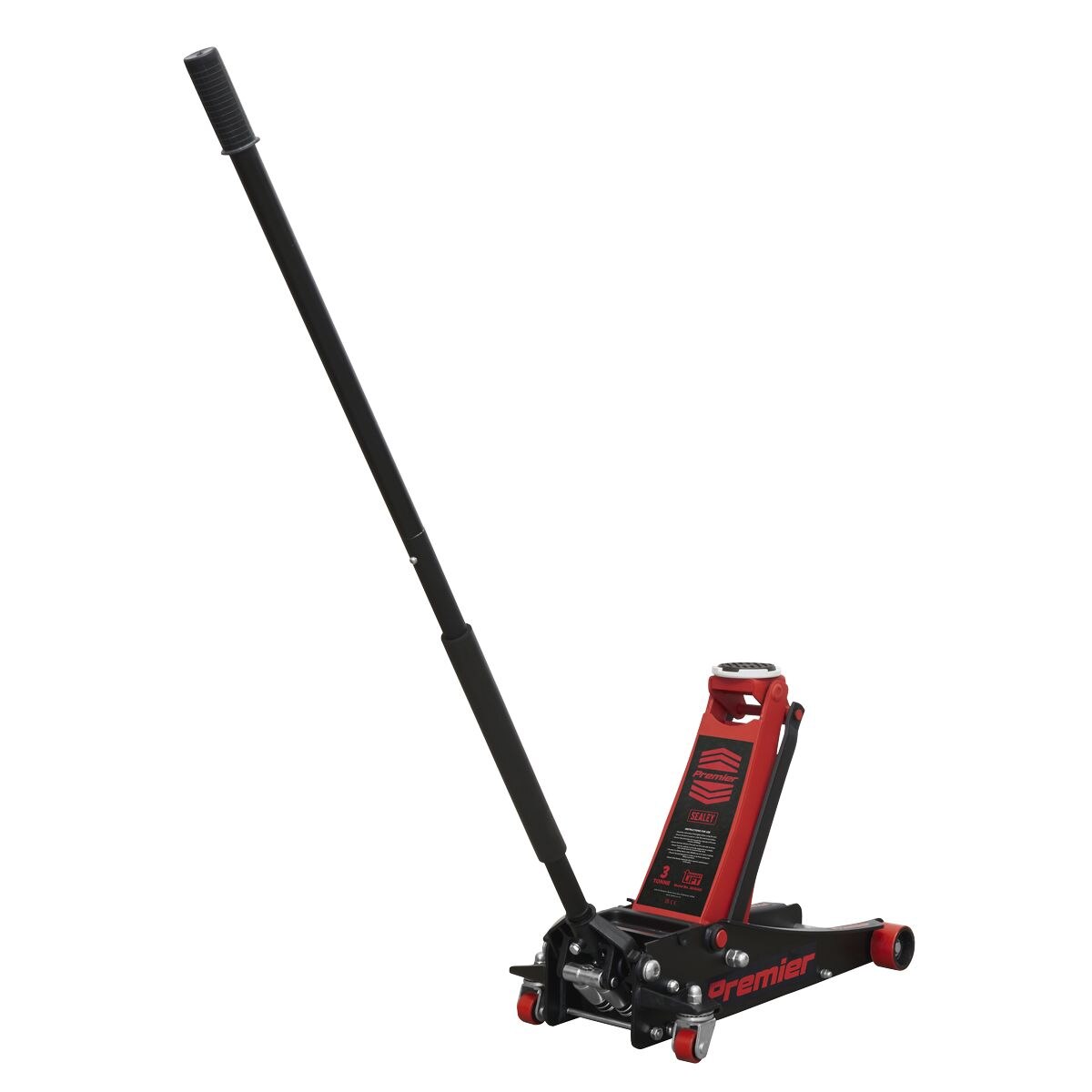 Sealey Trolley Jack 3 Tonne & Axle Stands (Pair) 3 Tonne per Stand Combo - Image 4