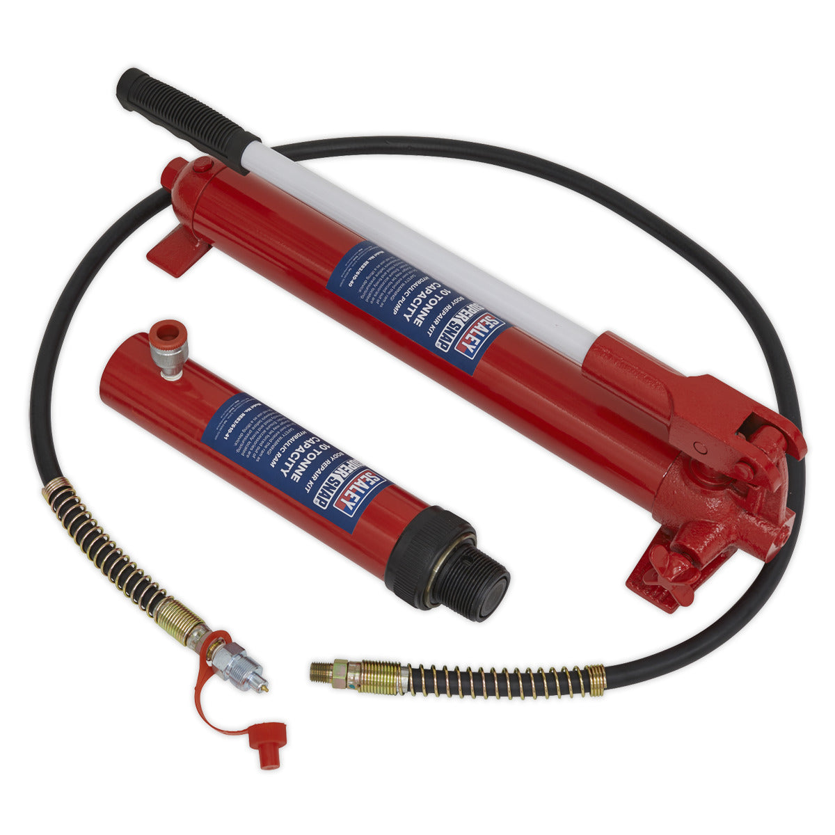 Sealey SuperSnap Push Ram with Pump & Hose Assembly 10 Tonne 610/45