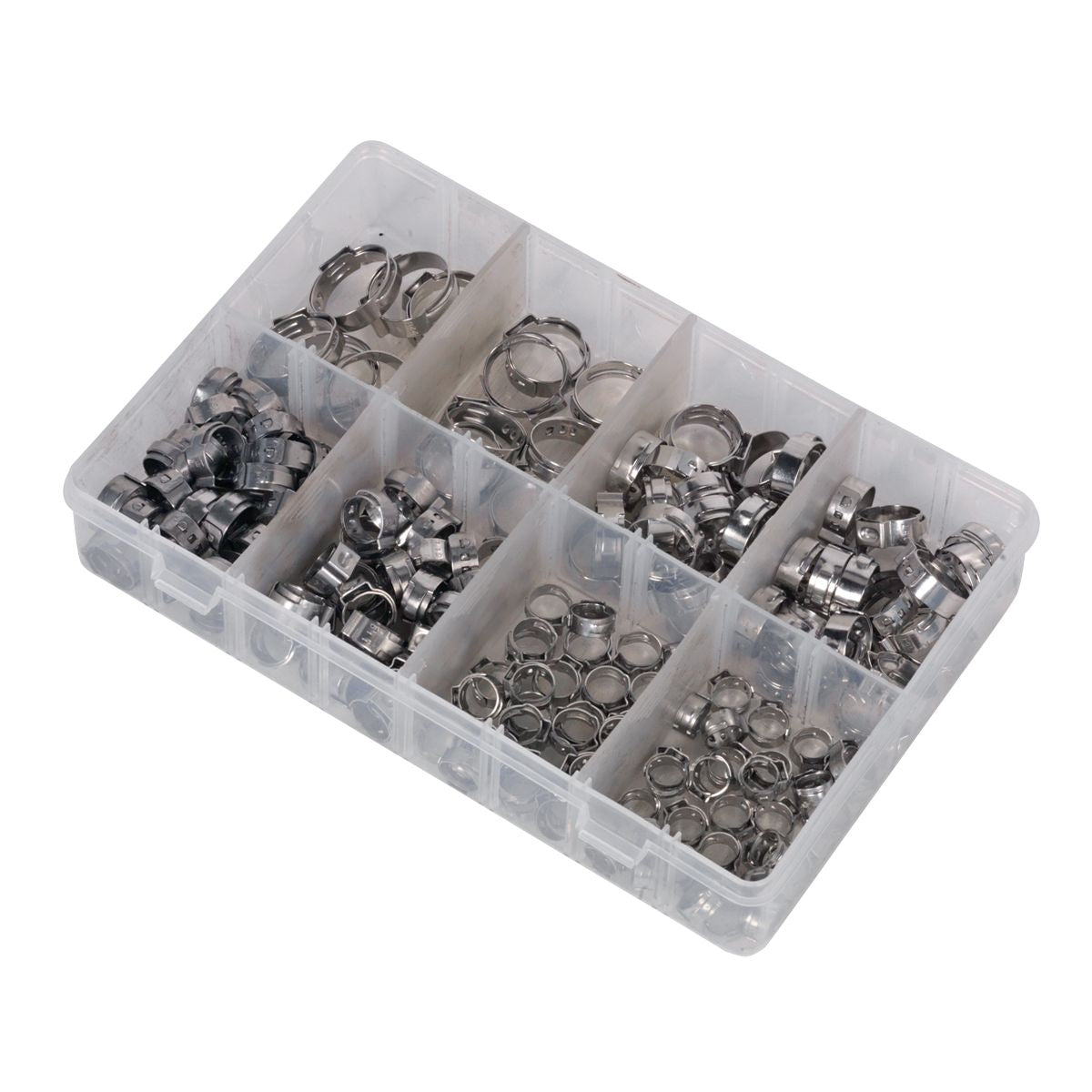 Sealey O-Clip Single Ear Assortment Stainless Steel 160pc - Image 5
