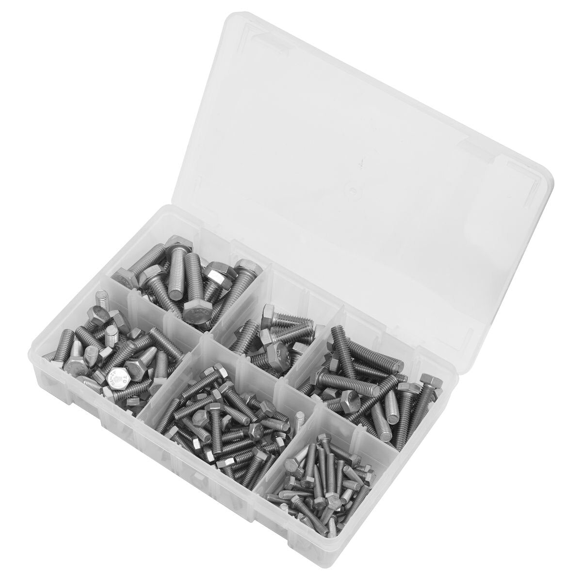 Sealey Stainless Steel Setscrew Assortment M5-M10 150pc - Image 2