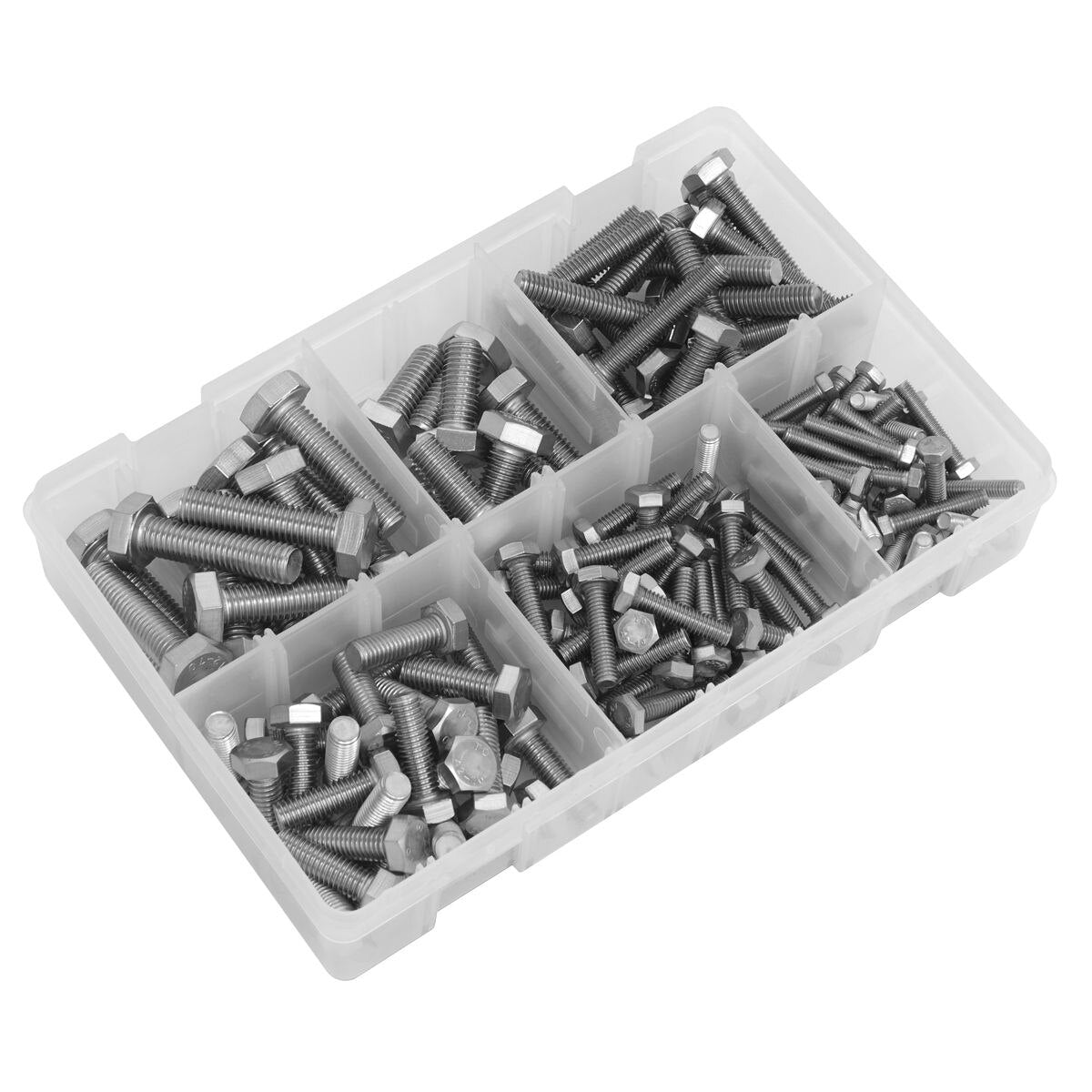 Sealey Stainless Steel Setscrew Assortment M5-M10 150pc - Image 4