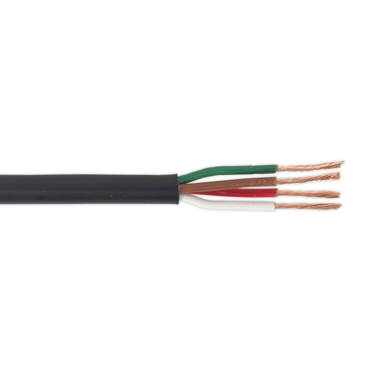 Sealey 30m Thin Wall Automotive Cable 4 x 0.75mm² 24/0.20mm - Black AC24204CTH