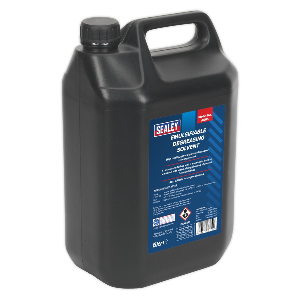 Sealey Degreasing Solvent Emulsifiable 5L - Image 1