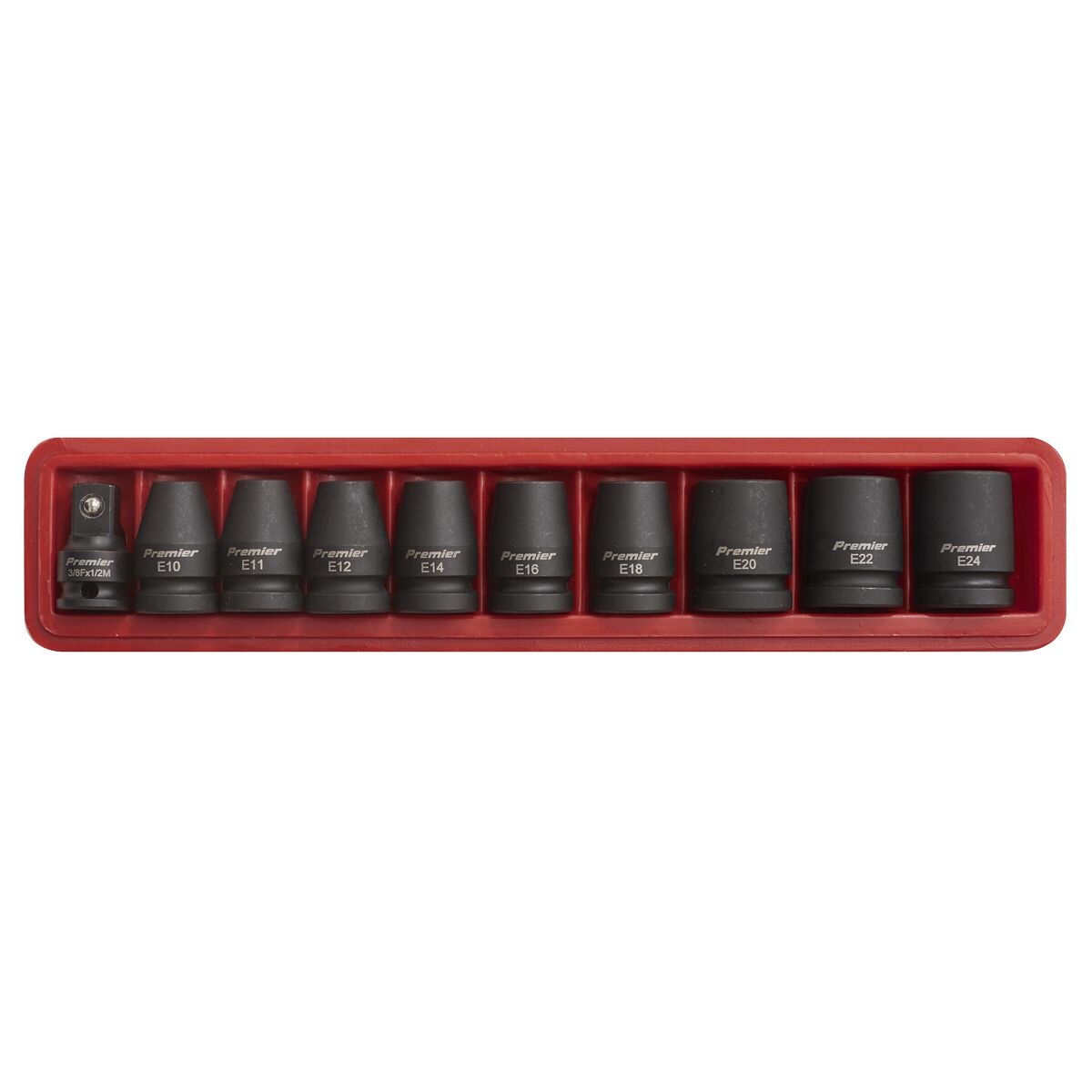 Sealey Premier Impact TRX-Star* Female Socket Set 1/2"Sq Drive 10pc - Image 3