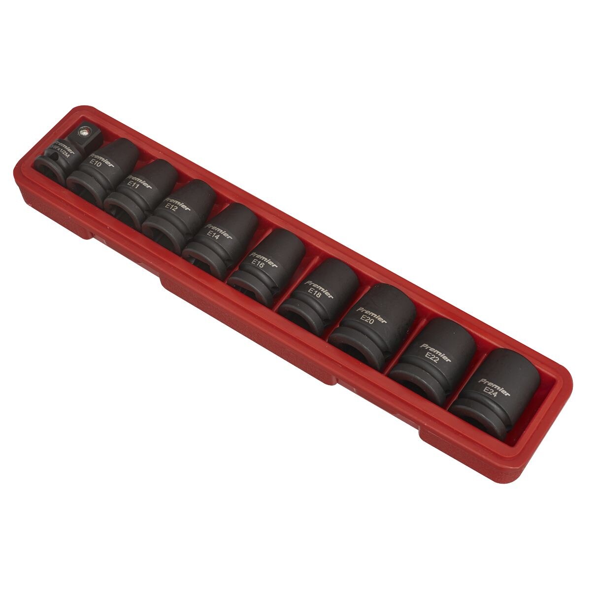 Sealey Premier Impact TRX-Star* Female Socket Set 1/2"Sq Drive 10pc - Image 5