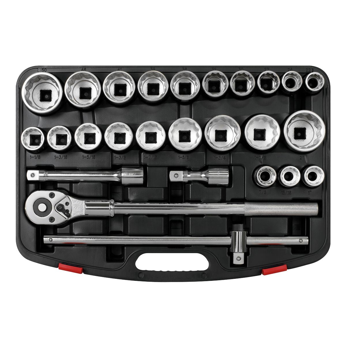 Sealey Premier Metric/Imperial Socket Set 3/4"Sq Drive 12-point 26pc - Image 5