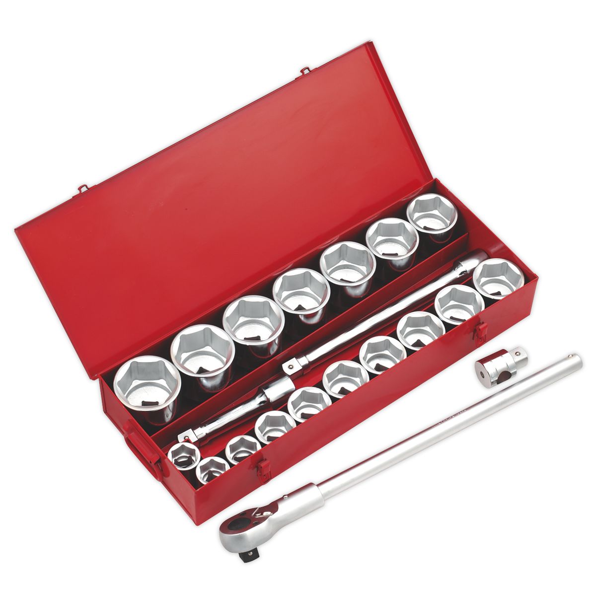 Sealey Premier Socket Set 1"Sq Drive 22pc - Image 1