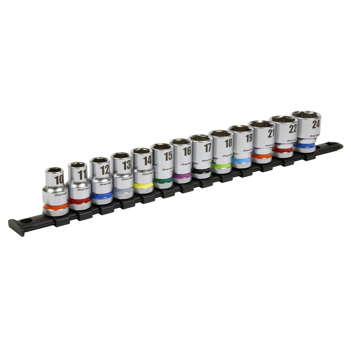 Sealey Premier Platinum Socket Set 1/2"Sq Drive 13pc - Image 1