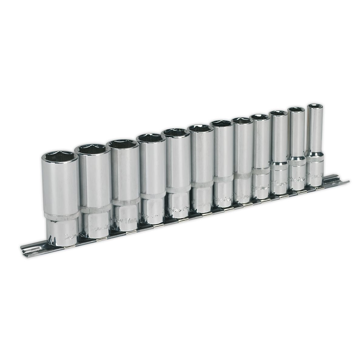 Sealey Premier Deep Socket Set 3/8"Sq Drive 12pc - Image 1