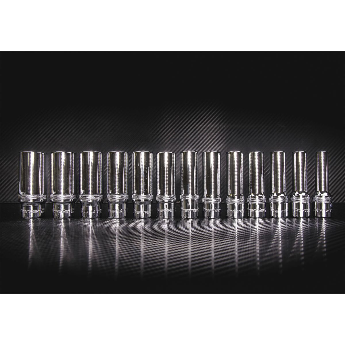 Sealey Premier Deep Lock-On Socket Set 1/2"Sq Drive 13pc - Image 2