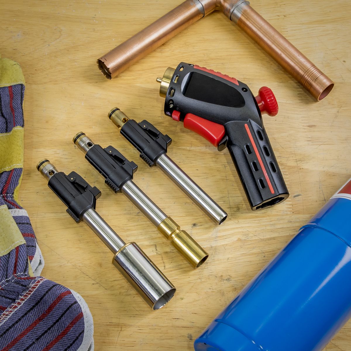 Sealey Premier Interchangeable Propane Torch Set 3-In-1 - Image 2