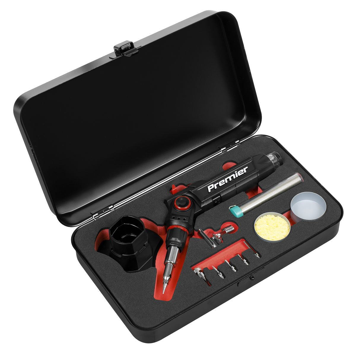 Sealey Premier Butane Indexing Soldering Iron Kit 3-in-1 - Image 1