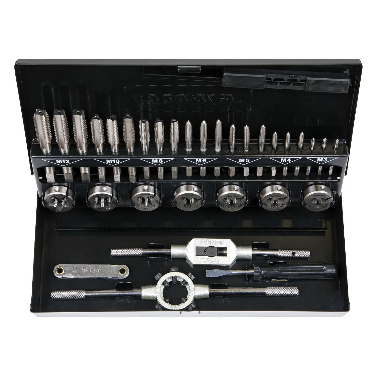 Sealey Metric Tap & Die Set Split Dies 32pc - HSS 4341 - Image 3