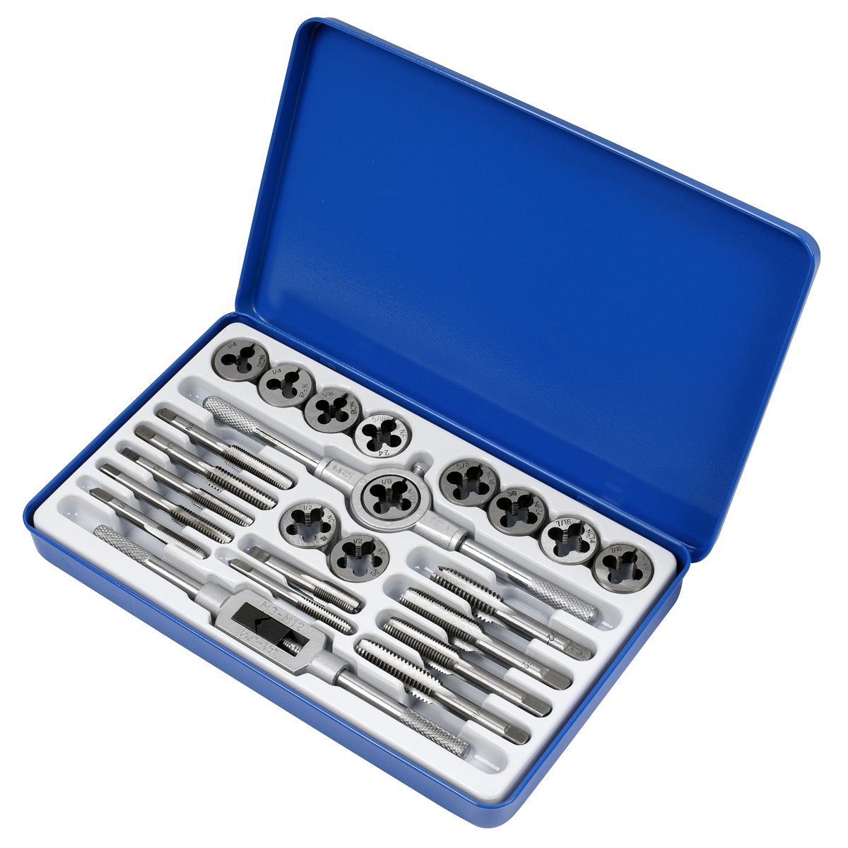 Sealey Imperial Tap & Split Die Set 24pc - Image 2