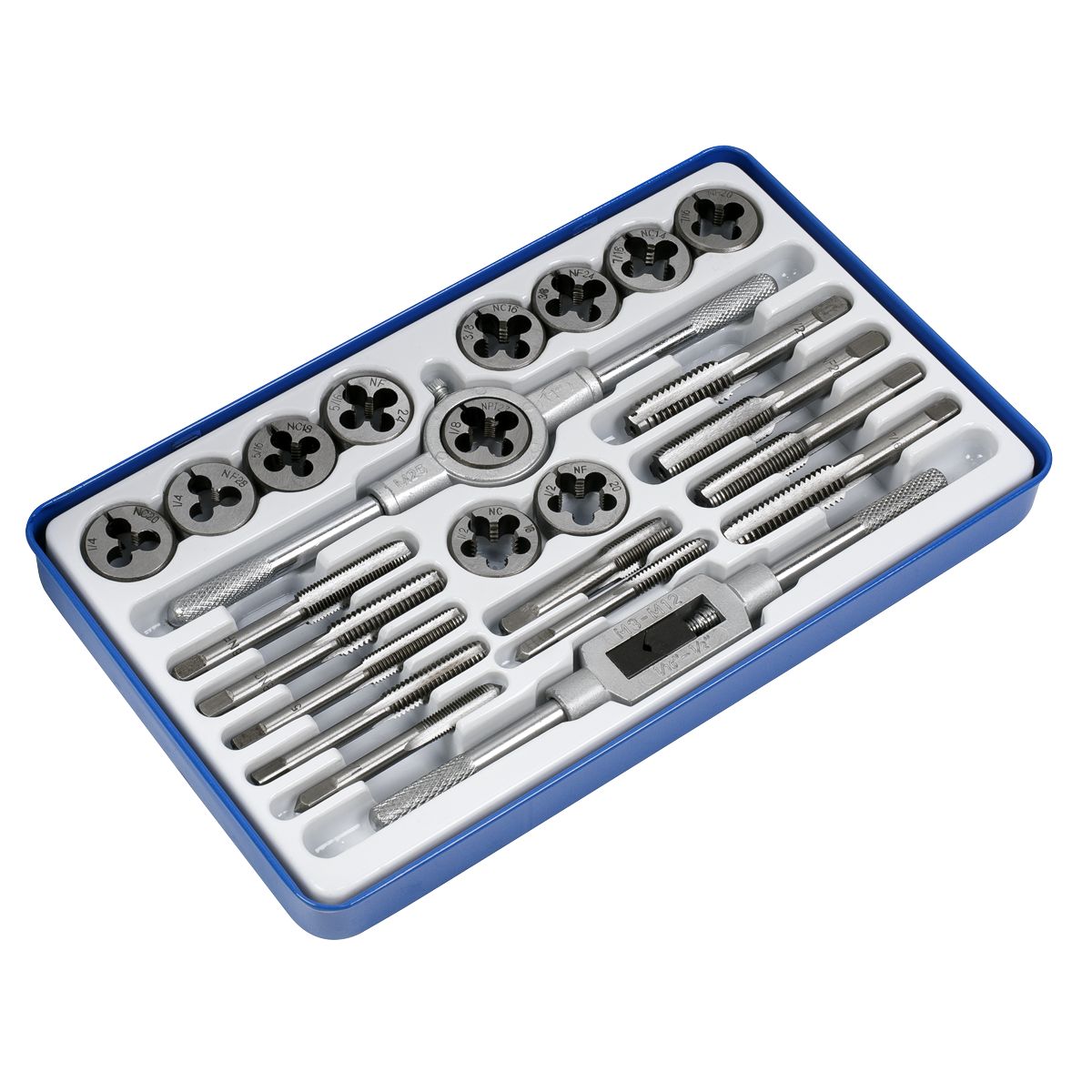 Sealey Imperial Tap & Split Die Set 24pc - Image 4