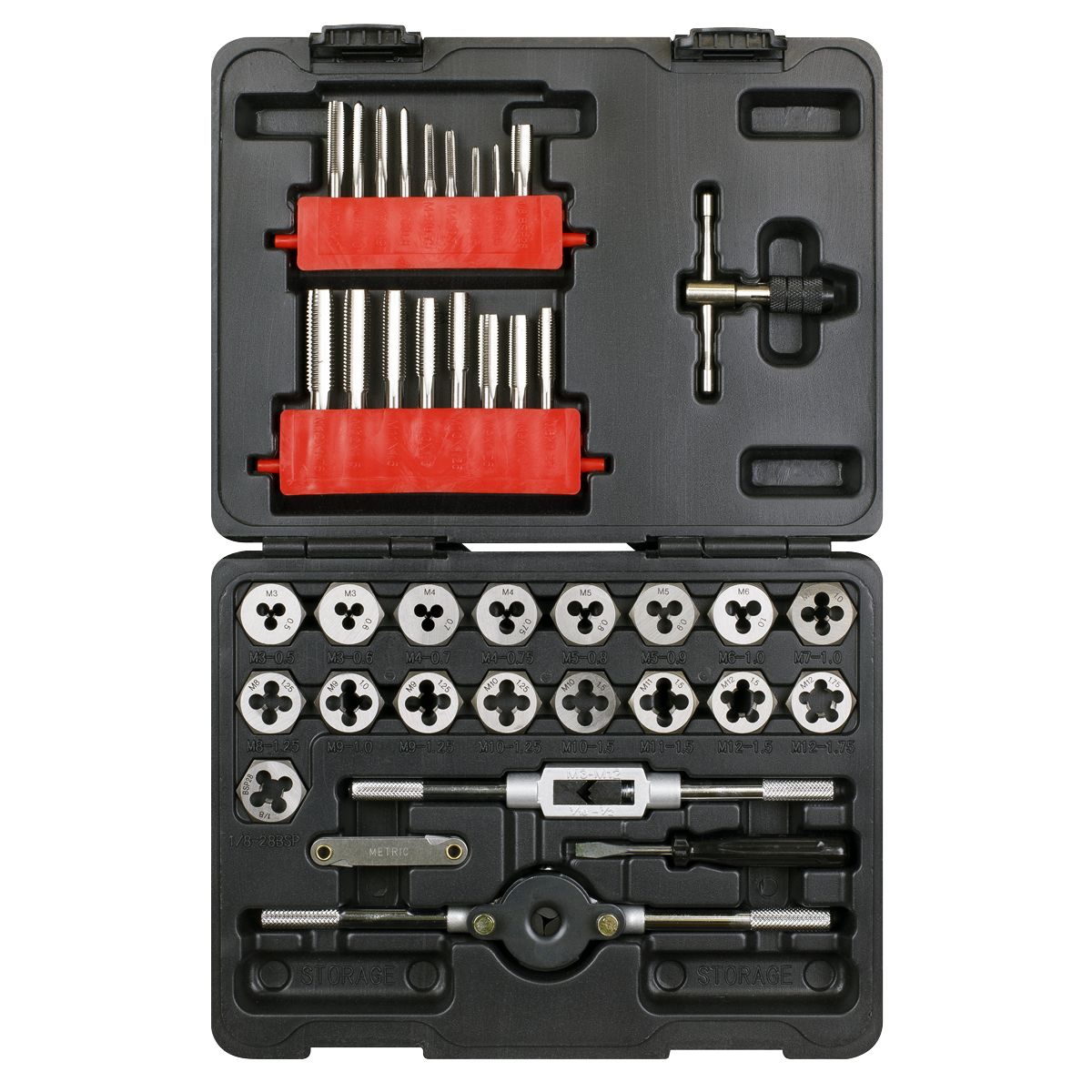 Sealey Metric Tap & Hex Die Set 39pc - Image 3
