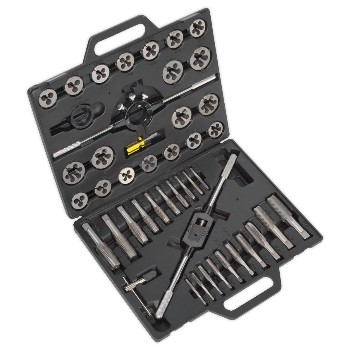 Sealey Imperial Tap & Die Set Split Dies 45pc - Image 1