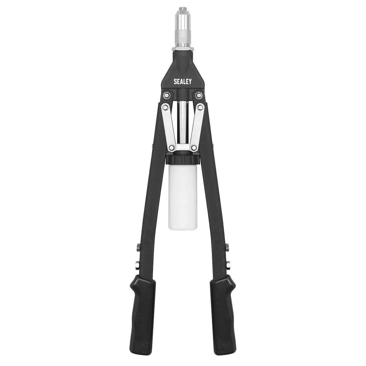 Sealey Heavy-Duty Long-Arm Riveter with Collection Bowl - Image 3