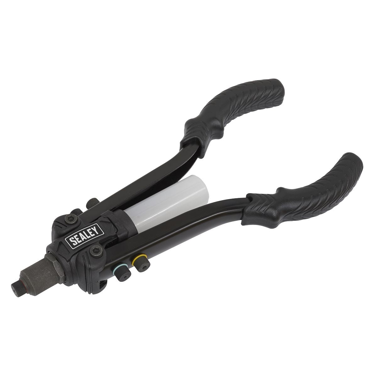 Sealey Heavy-Duty Compact Riveter with Collection Bowl - Image 1