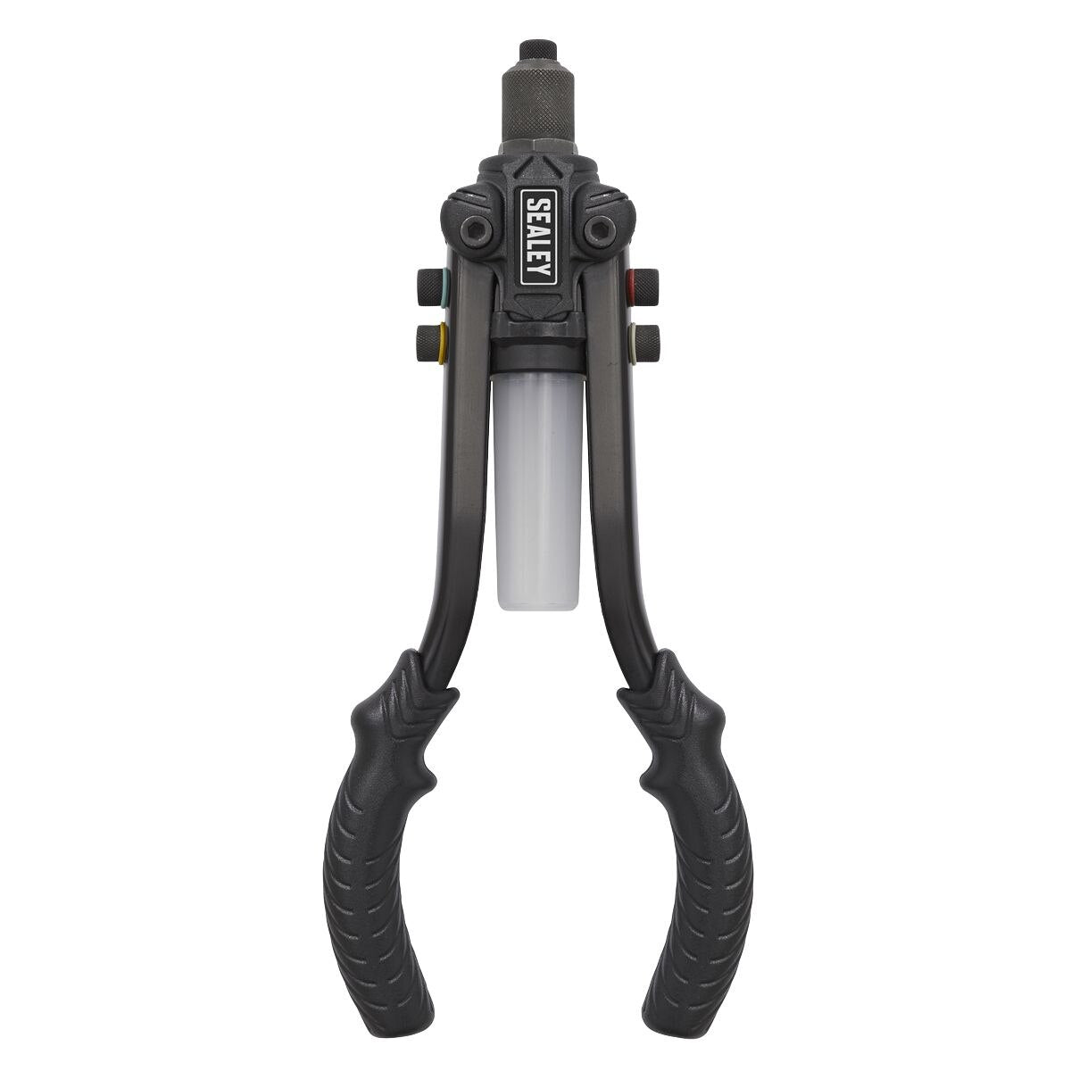 Sealey Heavy-Duty Compact Riveter with Collection Bowl - Image 2