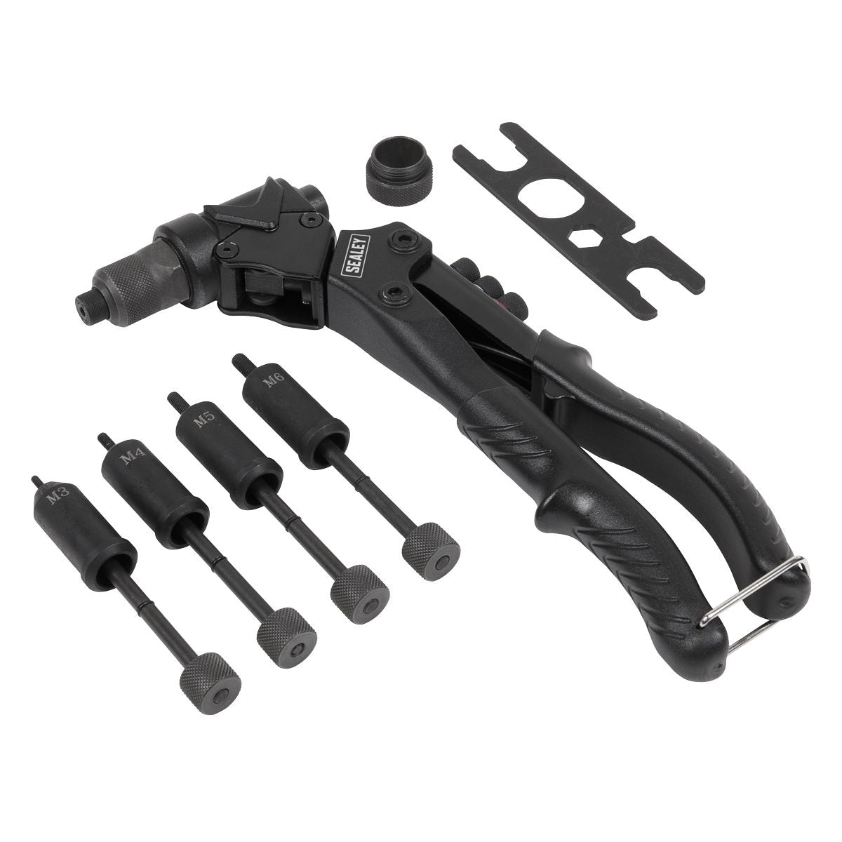 Sealey 2-in-1 Riveter Swivel Head - Image 1