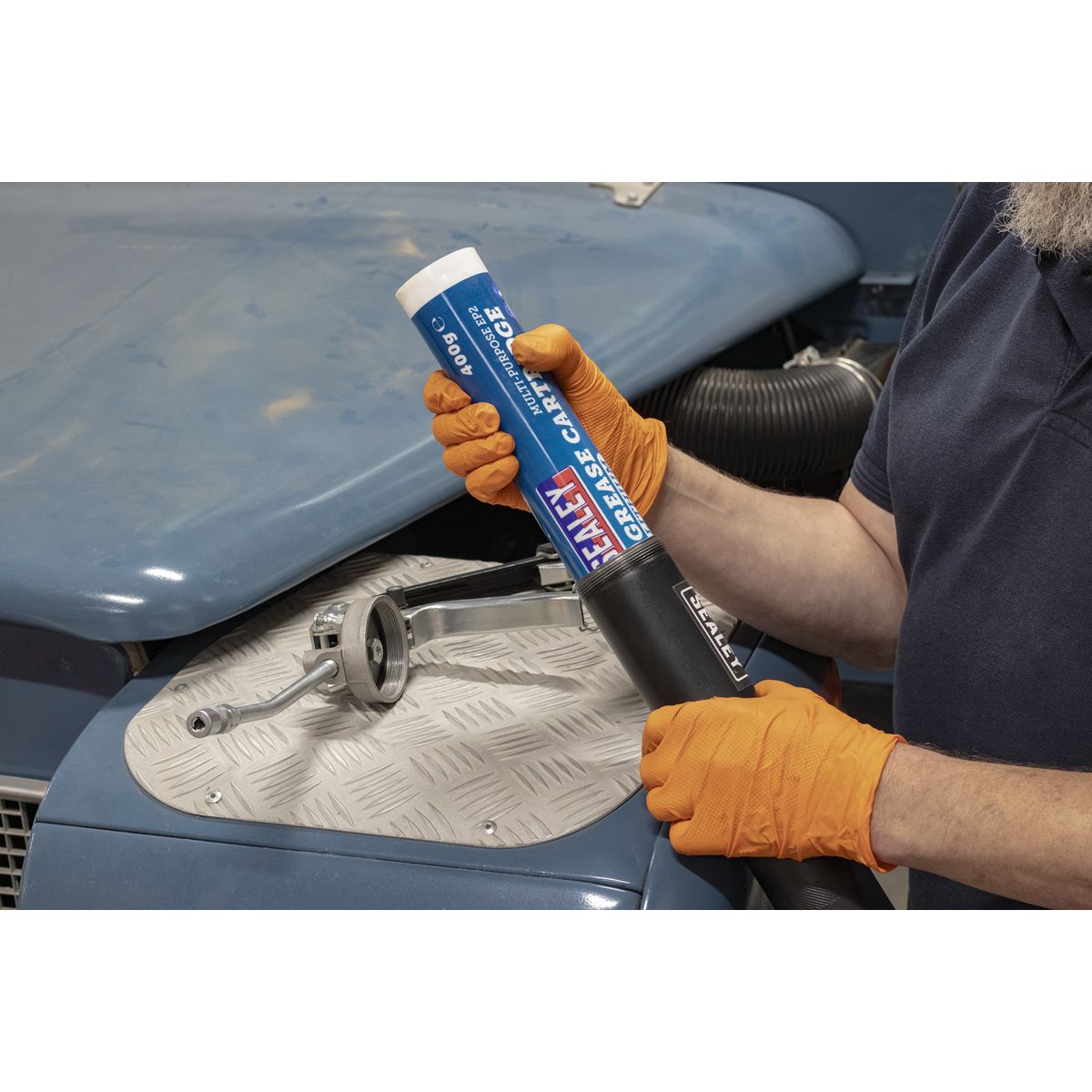 Sealey Heavy-Duty 3-Way Fill Dual Piston Grease Gun - Image 2