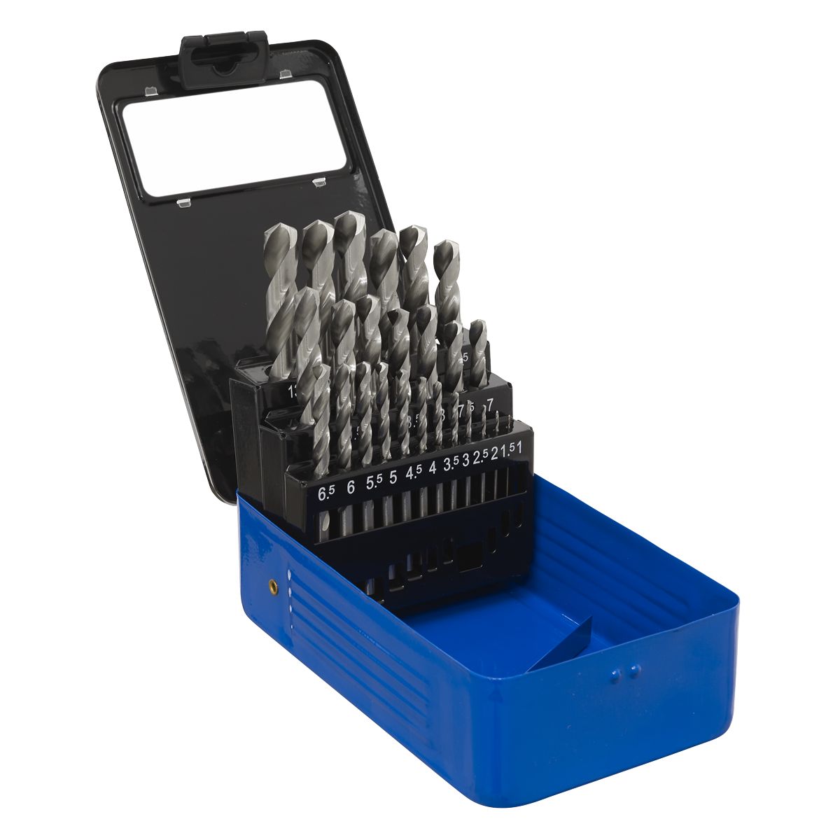 Sealey HSS Fully Ground Drill Bit Set 25pc - Image 1