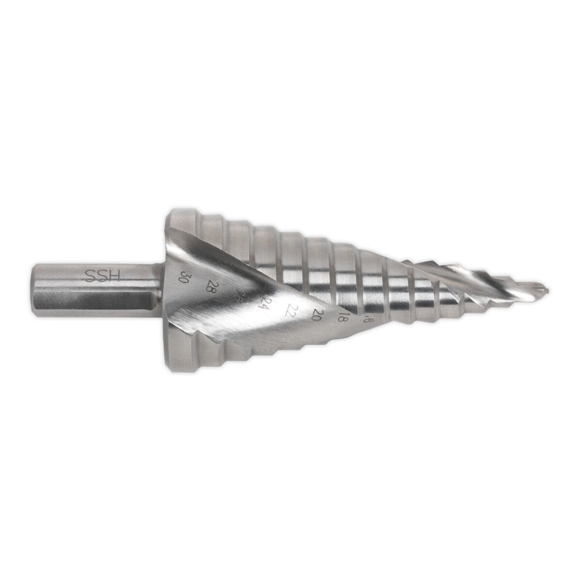 Sealey Double Spiral HSS 4341 Step Drill Bit 4-30mm - Image 2