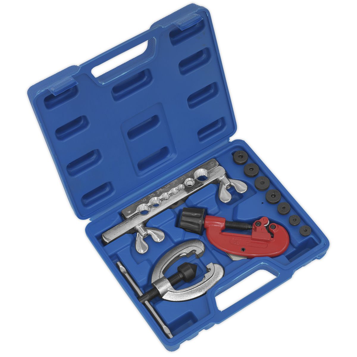 Sealey Premier Pipe Flaring & Cutting Kit 10pc - Image 1