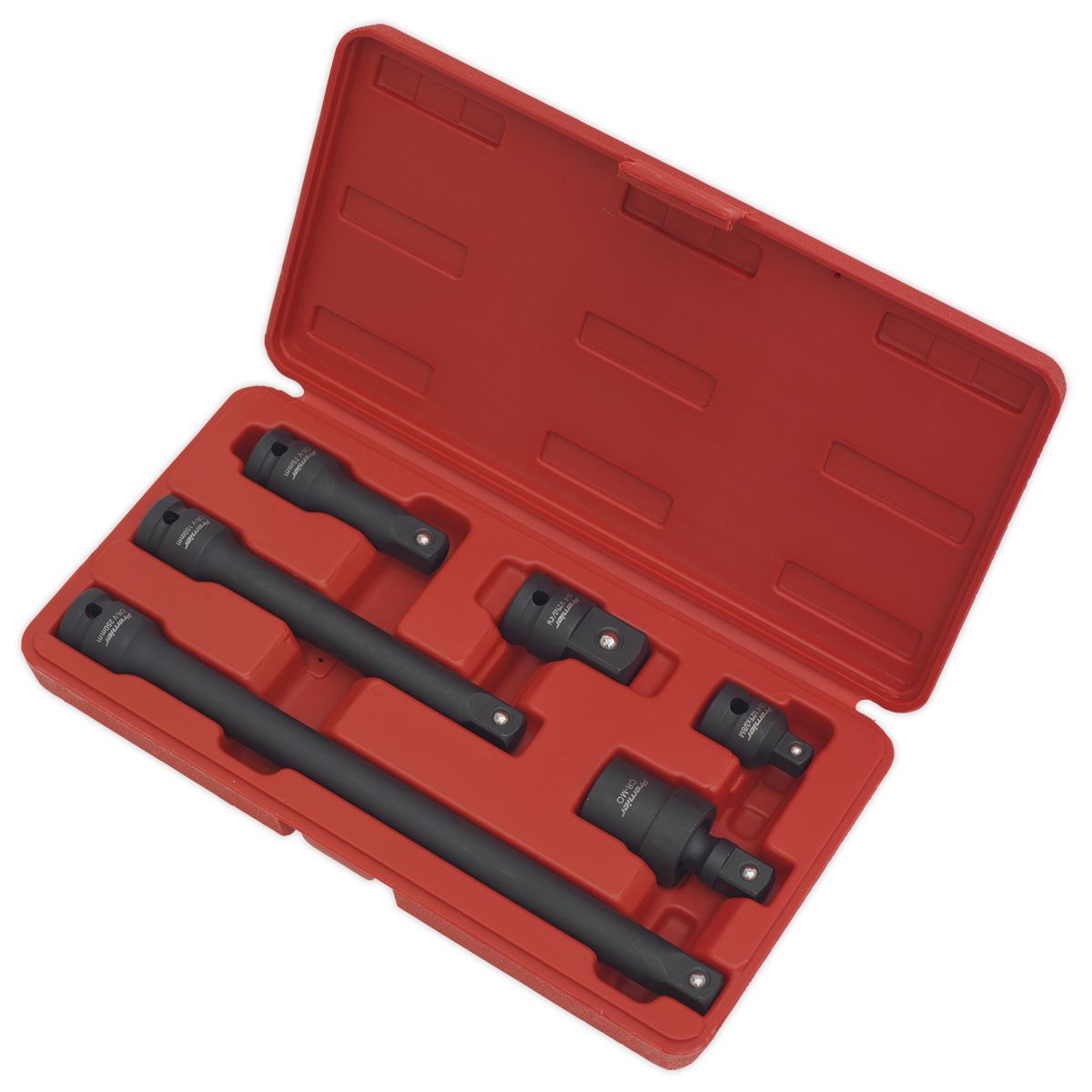 Sealey Premier Impact Adaptor & Extension Bar Set 1/2"Sq Drive 6pc - Image 5