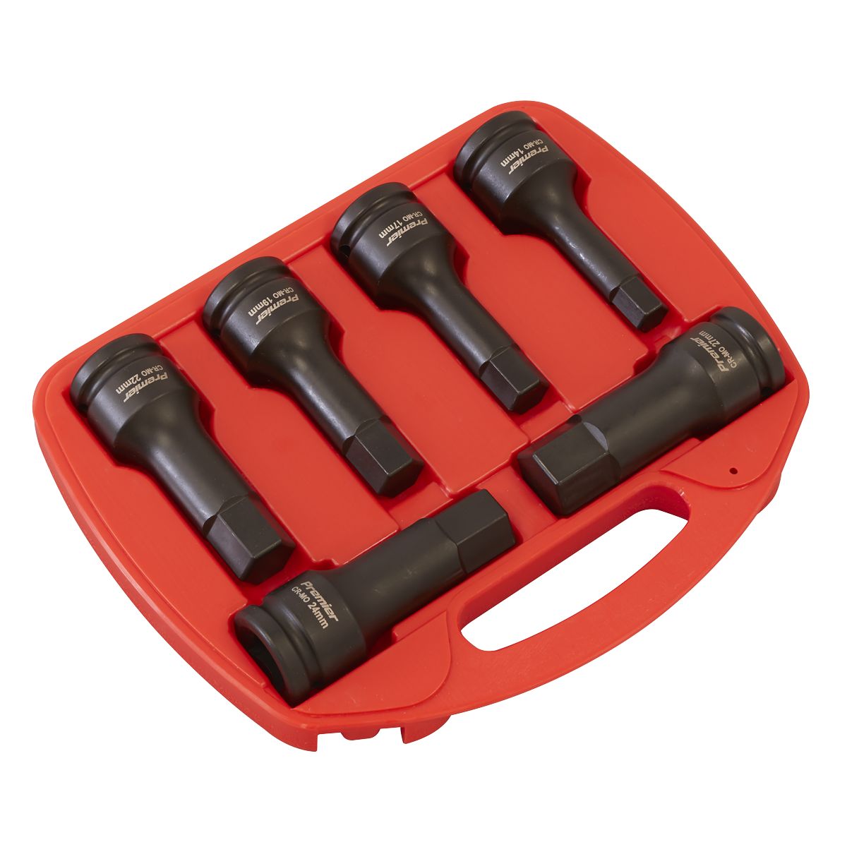 Sealey Premier Hex Impact Socket Bit Set 3/4"Sq Drive 6pc - Image 2