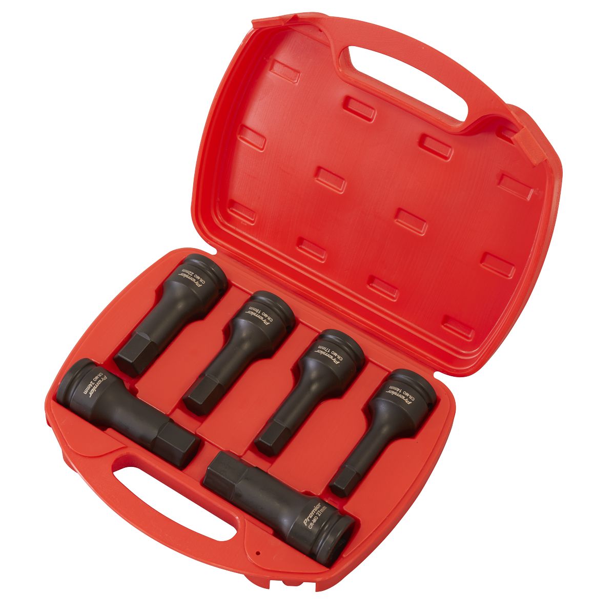 Sealey Premier Hex Impact Socket Bit Set 3/4"Sq Drive 6pc - Image 3